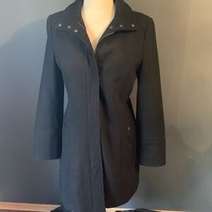 Apt. 9 Classic Black Wool Pea Coat.